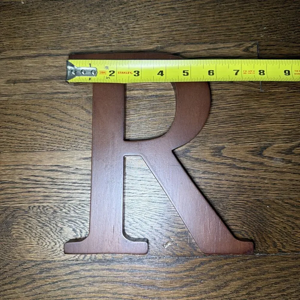 Pottery Barn Kids 8 Inch Expresso Letter R Wall Decor